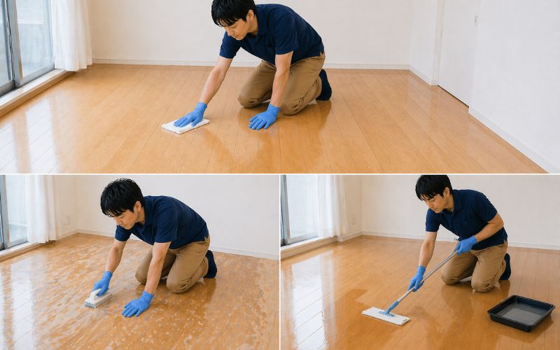 フローリング清掃のイメージ