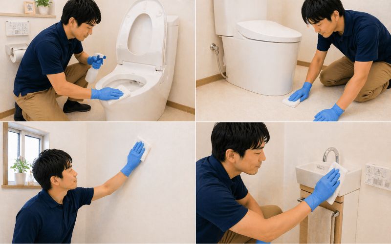 トイレ清掃のイメージ